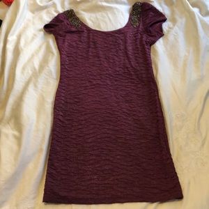 Fitted Purple Free People Dress